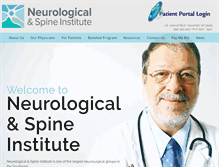 Tablet Screenshot of neurologicalinstitute.com